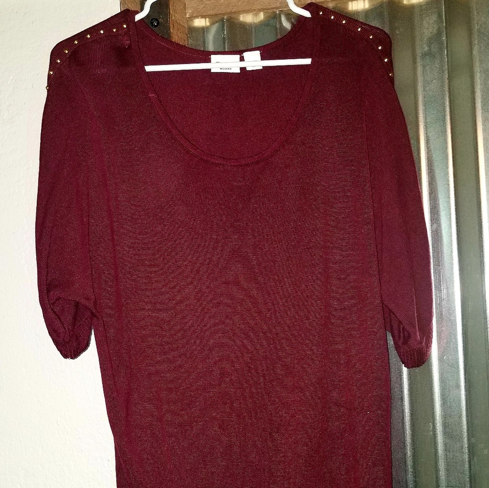 Maroon Cato Top with Gold detail 18/20